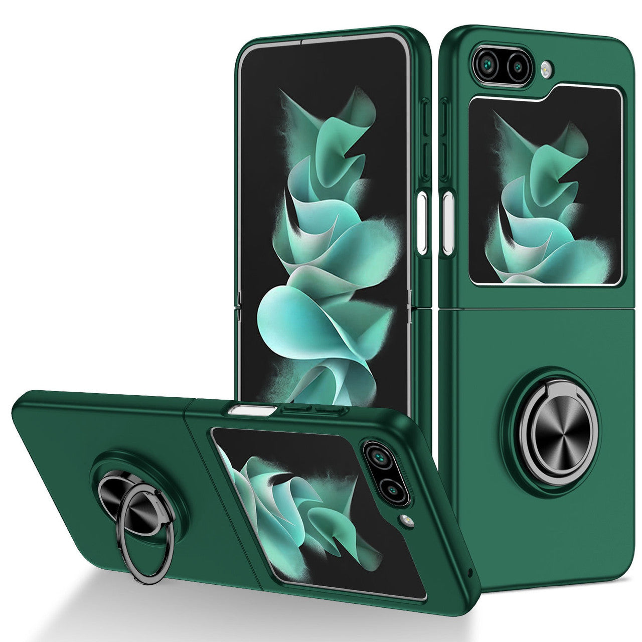 Coque hybride magnétique invisible avec anneau pour Samsung Galaxy Z Flip 6 5G Coque hybride magnétique invisible avec anneau pour Samsung Galaxy Z Flip 6 5G